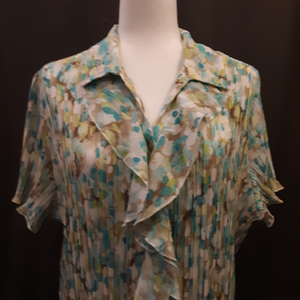 Tanjay Blouse in Teal shades